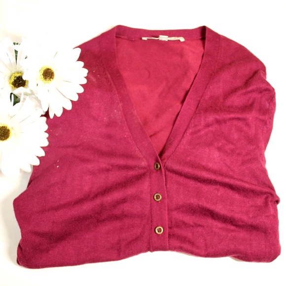 Cleo Dark Red Cardigan - Picture 2 of 3